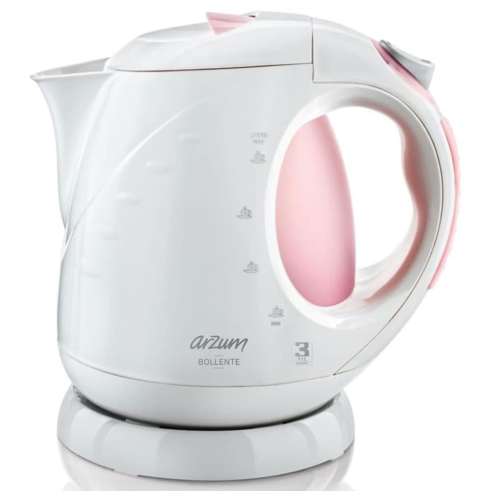Arzum Water Kettle 2 Liter - 2000 Watt - White*Rose - AR3015