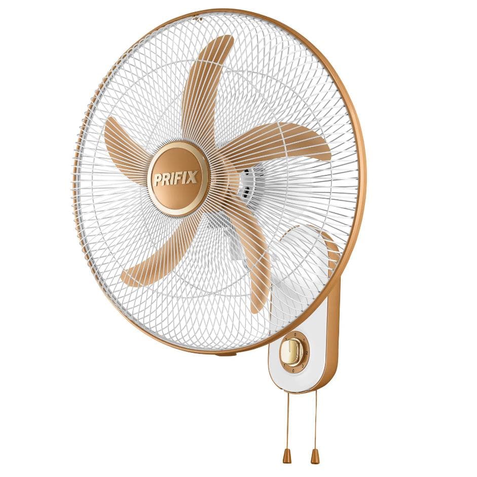 Prifix Hawaii Wall Fan 18 Inch - Gold,WFH-180