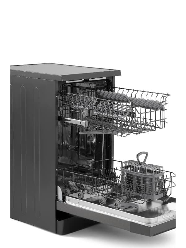 White Point Dishwasher, 10 Place Settings, 5 Programs, Digital, WPD105DB - Dark Grey