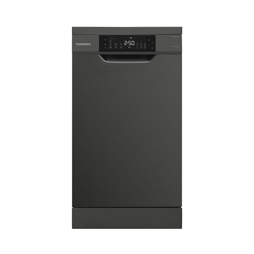 Tornado Dishwasher, 10 Place Settings, 45 cm, 7 Programs, Digital, TDVFN107CBK - Black