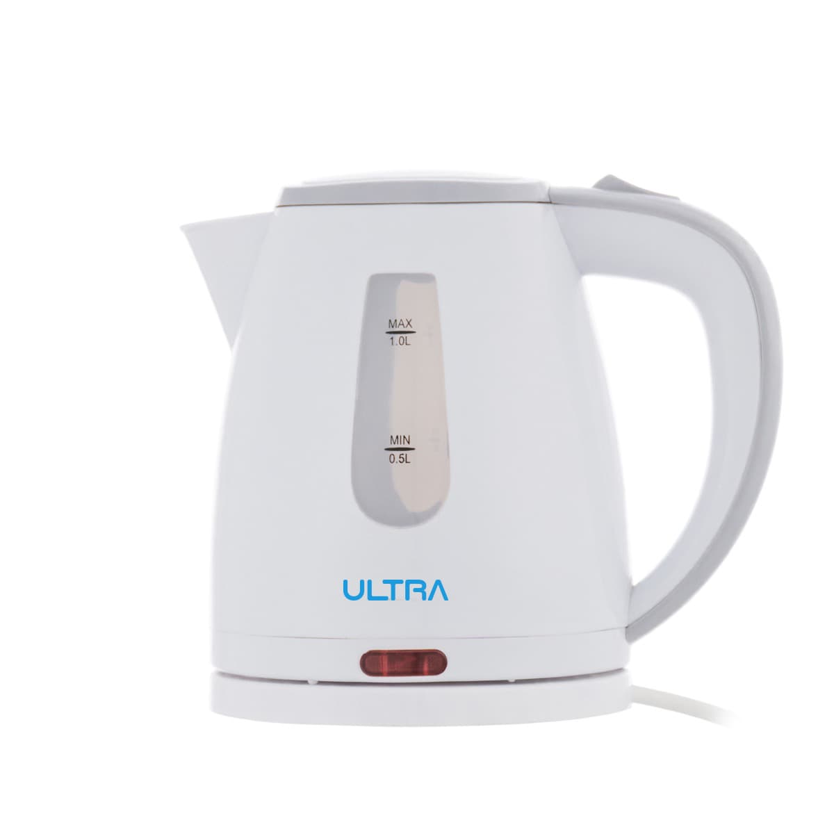 Ultra Electric Water Kettle, 1 Liter, 1200 Watt - White, UKP12WE1