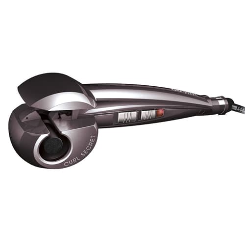 Babyliss Curl Secret Ceramic Hair Styler Curler Tongs, with Auto Curl Technology - Silver, C1100E
