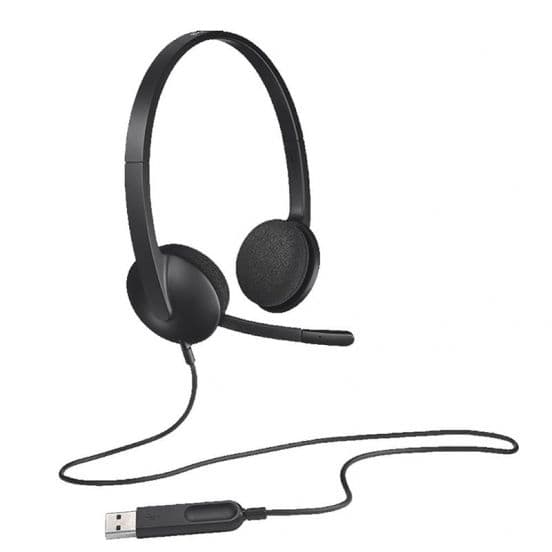 Logitech Corded Headset H340 - Black
