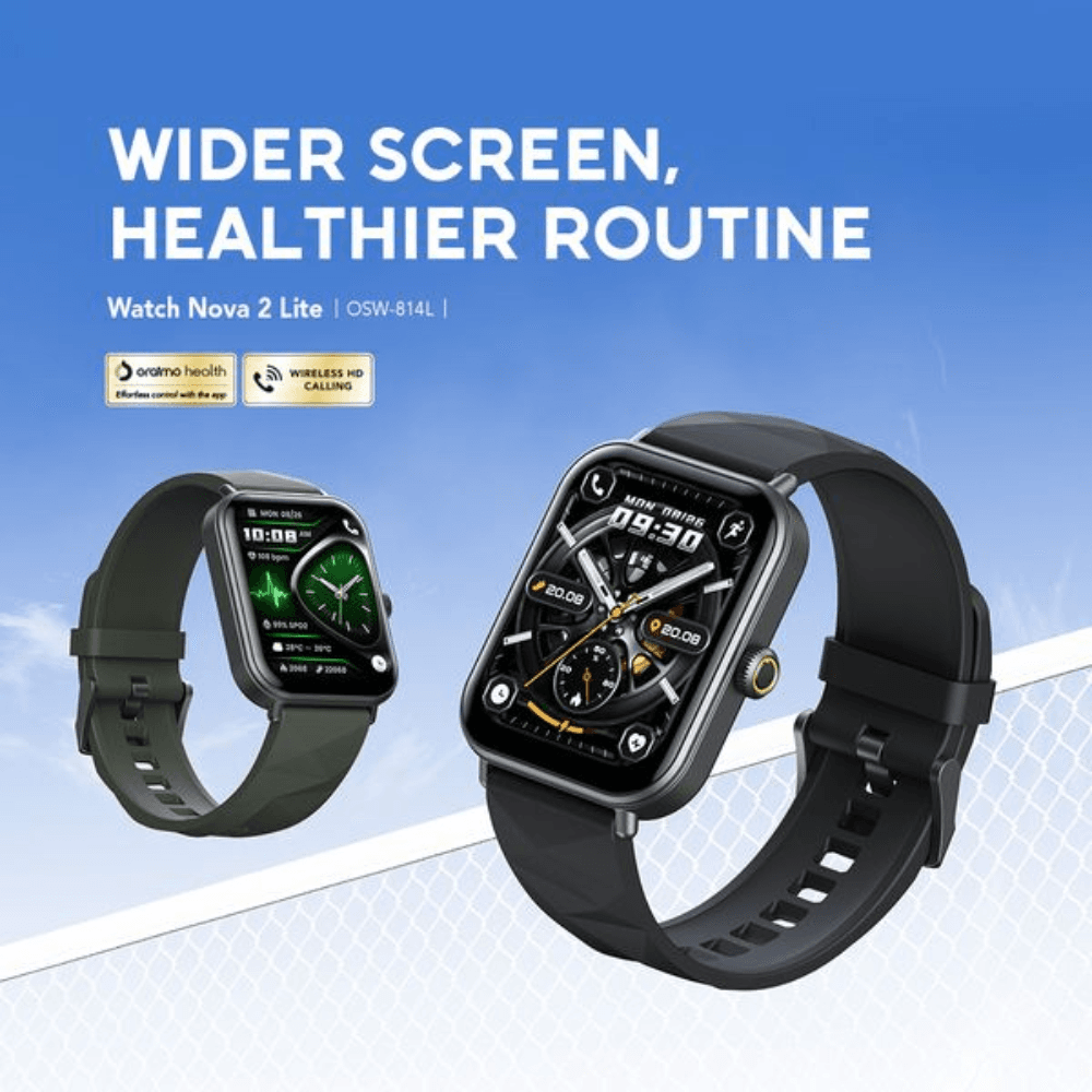 Oraimo Smart Watch Nova 2 Lite AM OSW-814 L- Black