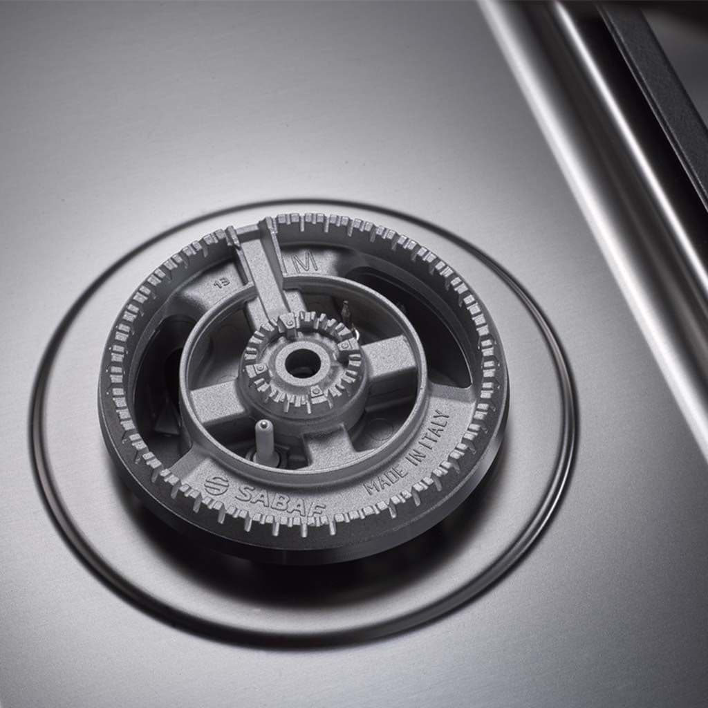 Lagermania Gas Cooker, 5 Burners, 90x90x60 cm, 9M10G4A1X4AWW - Silver