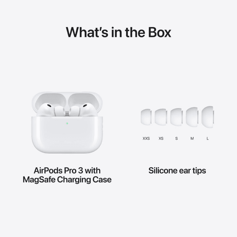 Apple AirPods Pro 3 With MagSafe Case (USB‑C) WHITE