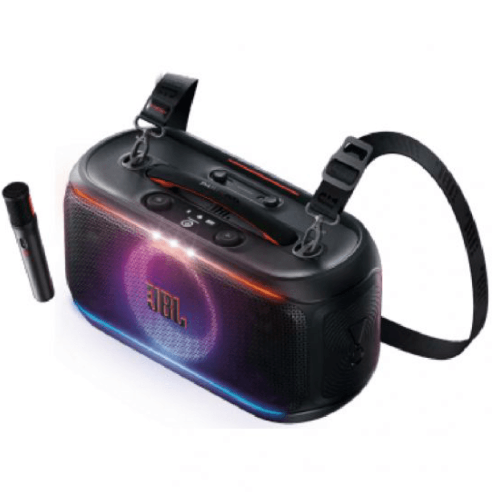 JBL Party Box On-The-Go2 Portable Speaker With Wireless Mic - Black