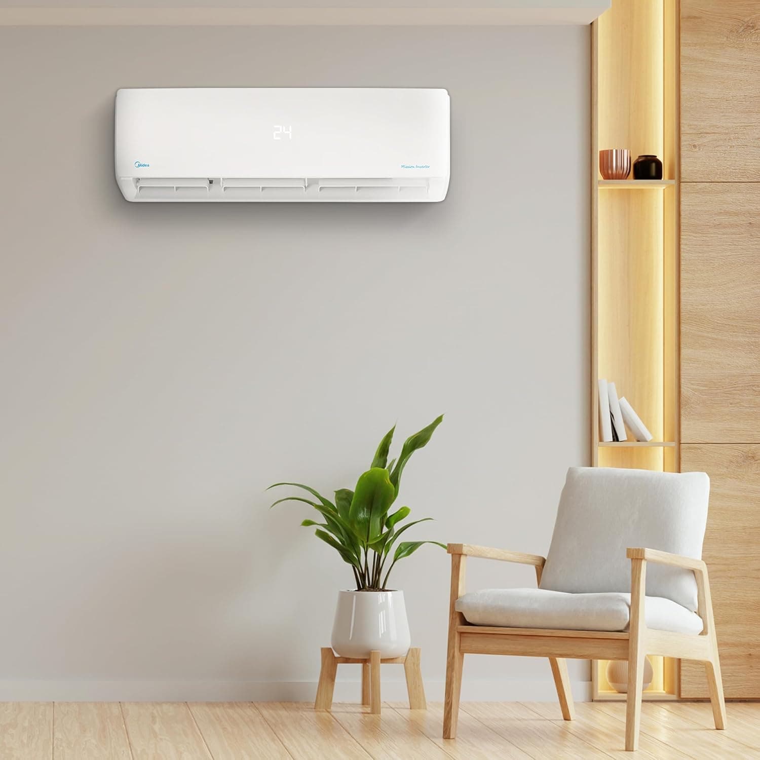 Midea Mission Pro Split Air Conditioner, Cooling Only, 2.25 HP, White -MSC1T-18CR-N