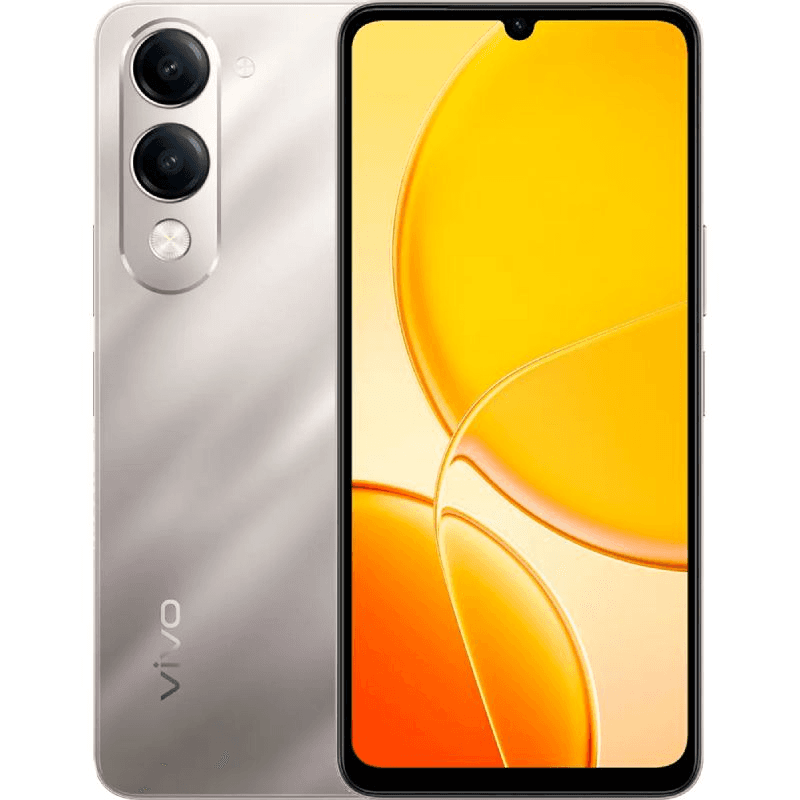 Vivo Y04,128GB, 4GB RAM, Dual SIM, 4G, Titanium Gold