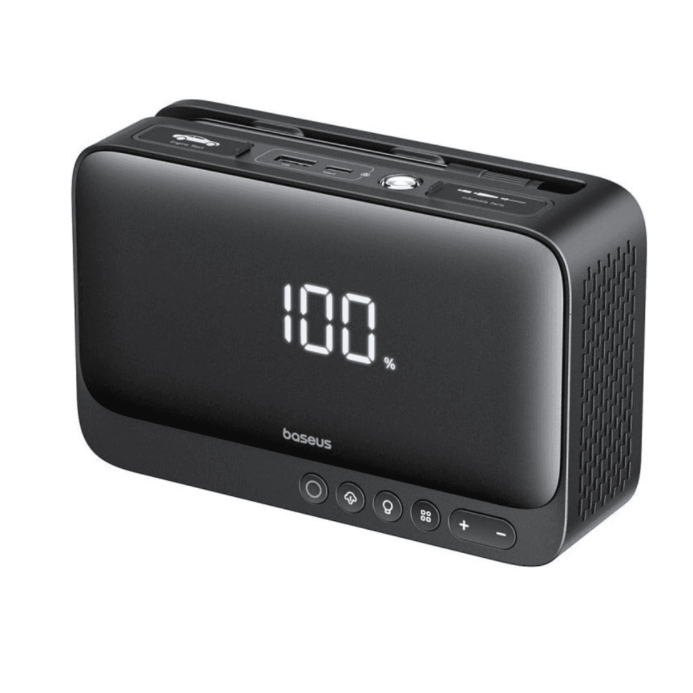 Baseus 4in1 Jump Starter, 600A With Flashlight, BS-CH013 - Black