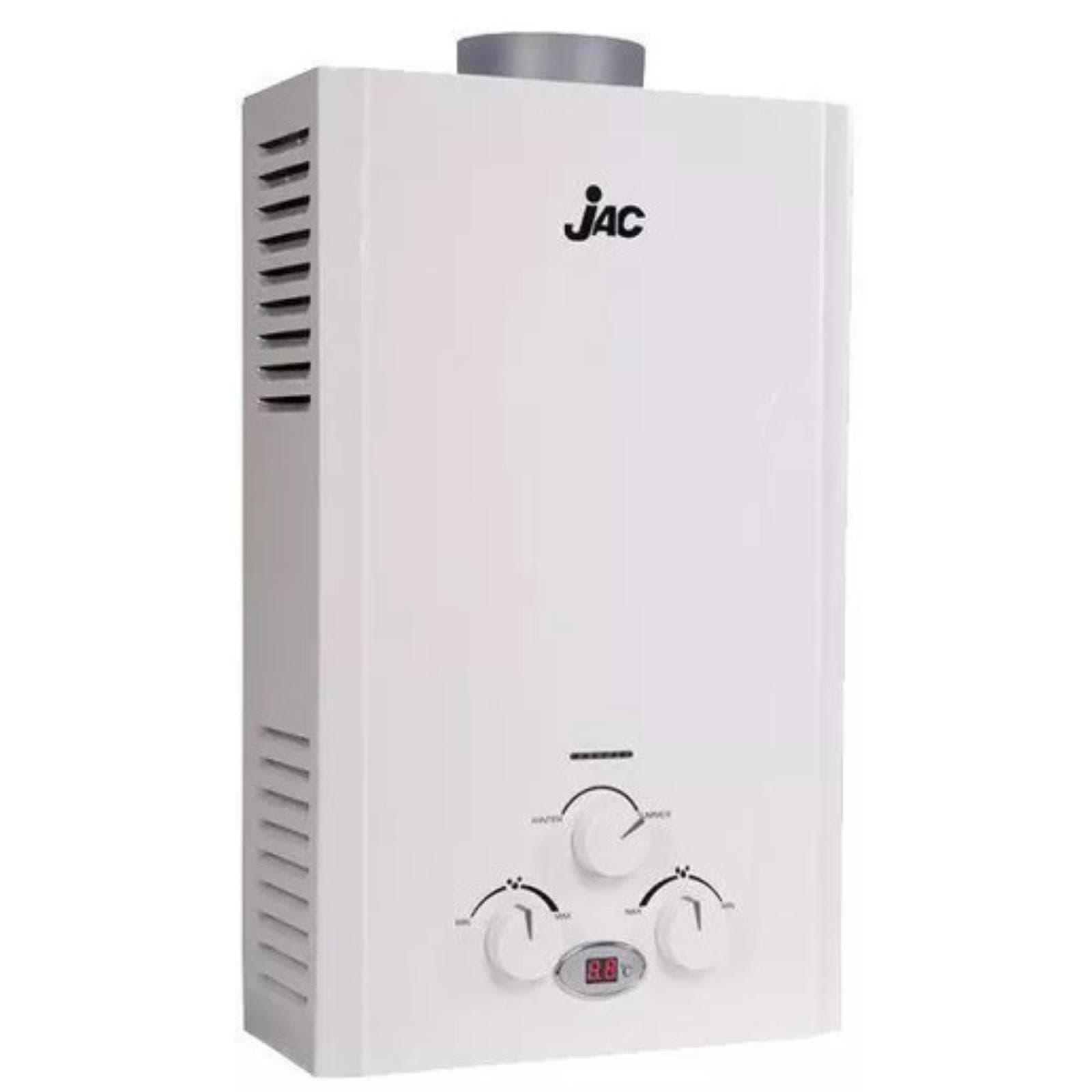 Jac Gas Water Heater, 10 Liters - White, NGW-10M