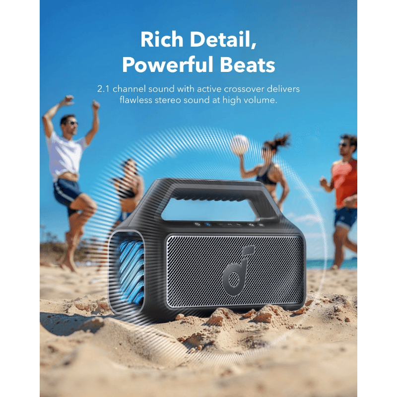 Anker | Soundcore Boom 2 Portable Bluetooth Speaker , A3138011 - Black 