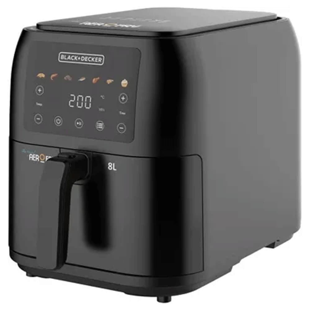 Black & Decker Air Fryer - 8 L - 1700 W - Black - Model SAF80