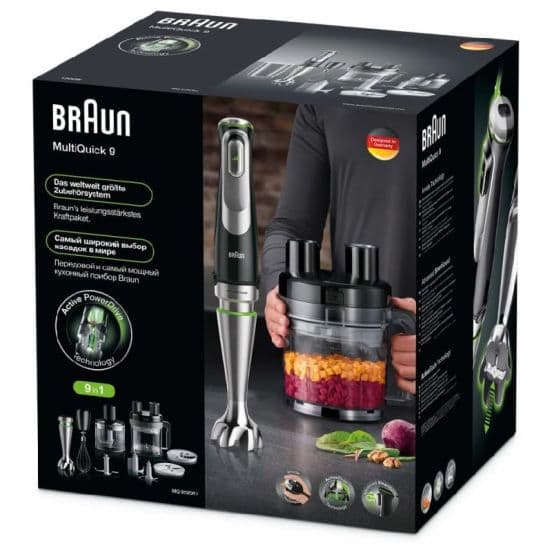 Braun Multiquick 9 Hand Blender, 1200 Watt, 500 ml, MQ9185XLI - Black