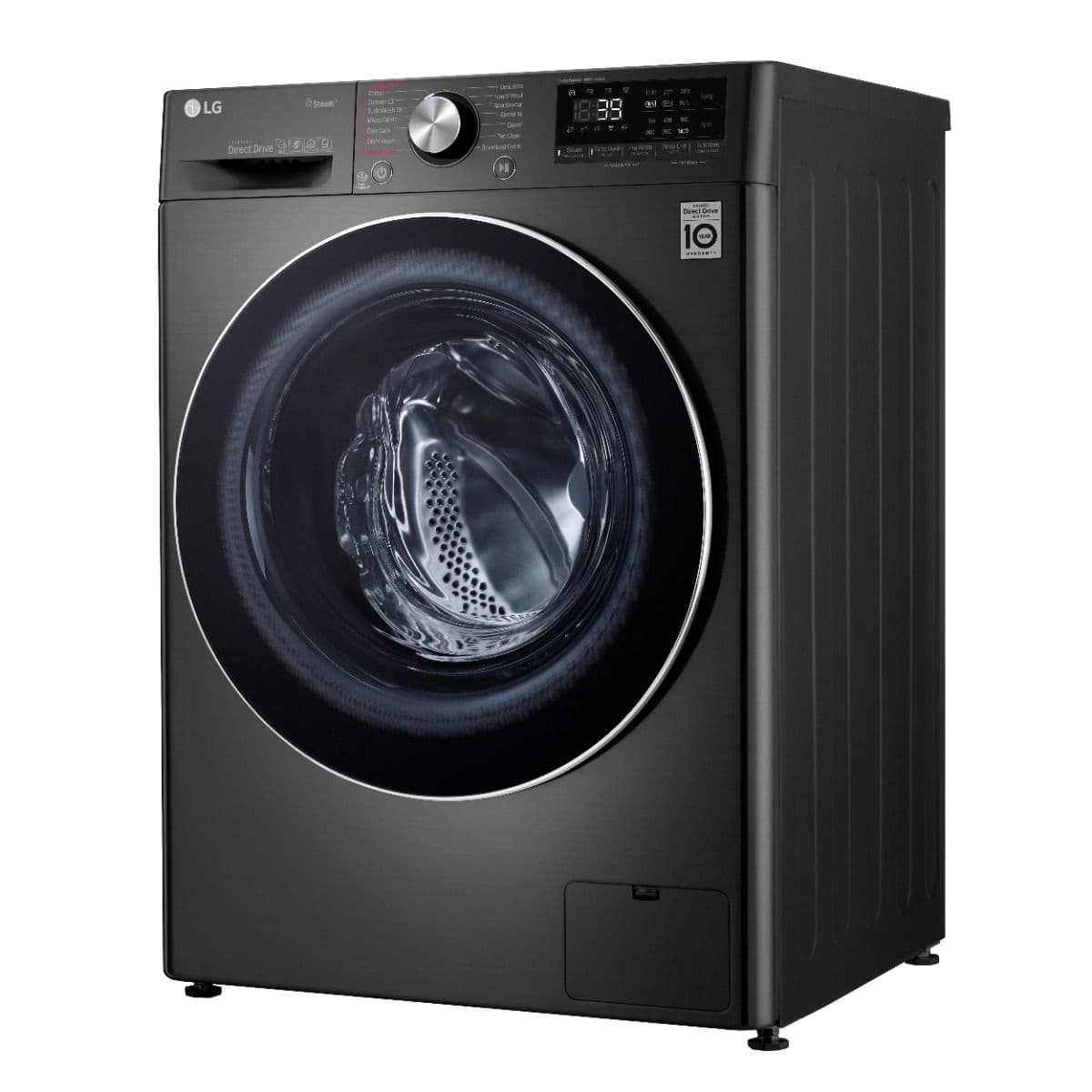 LG Vivace Automatic Washing Machine, 9 kg, with 5 kg Dryer, Steam, 1400 RPM - Black, F4R5VGG2E