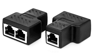 Splitter 2×1 Lan Port Female To 2xLan Port Female - Black