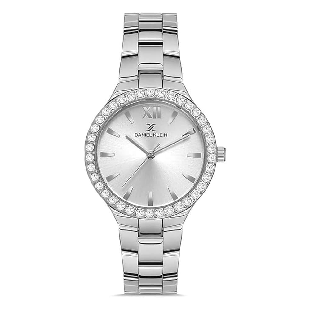 Daniel Klein Watch For Women Analog Stainless Steel WR 30 Meters - DK.1.13205-1 Silver
