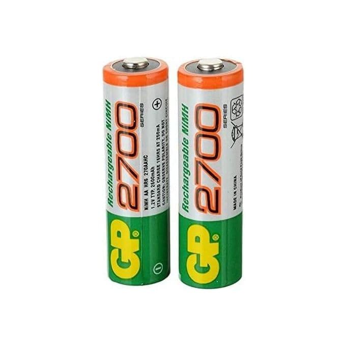 GP NI-MH Rechargeable Battery AA 2600mAH 1.2V (2PCS)