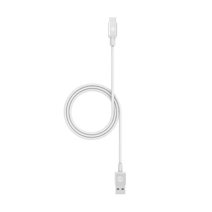 Mophie Charging and Data Sync Cable, USB-A to USB-C, 1m - White
