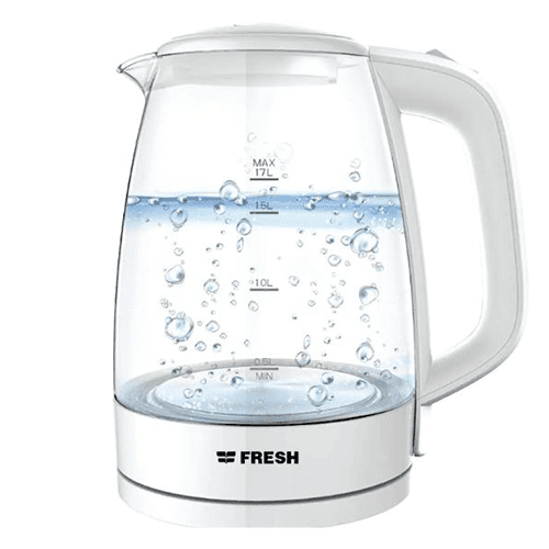 Fresh Glass Electric Kettle, 1.7L, 220W, White