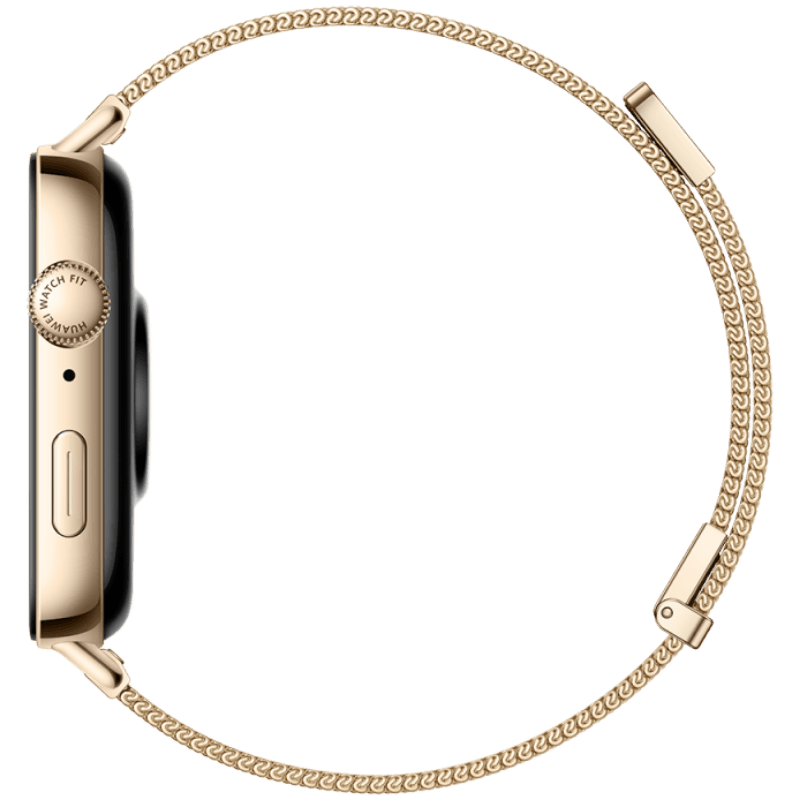 Huawei Smart Watch Fit 3 NFC Edition , 1.82" AMOLED Screen , Waterproof , Gold Milanese Strap , Gold , SLO-B19