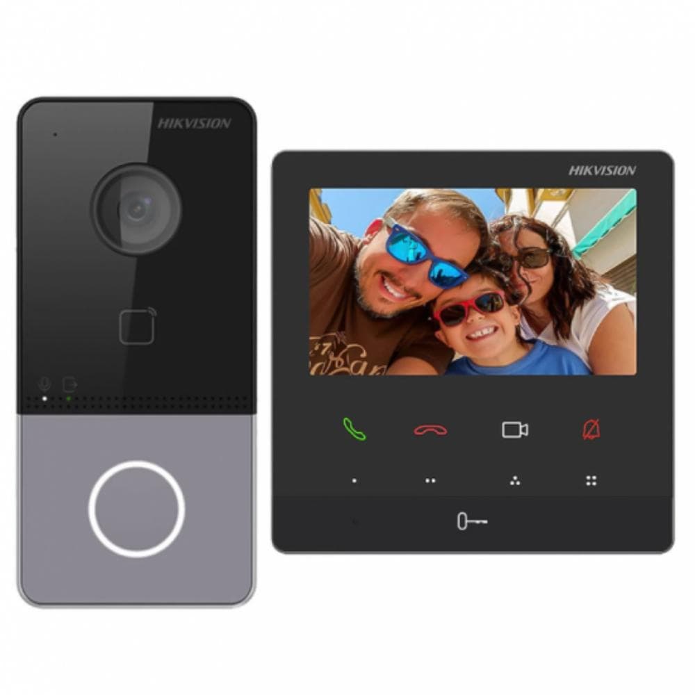 Hikvision IP Video Intercom Kit - Black, DS-KIS606-P