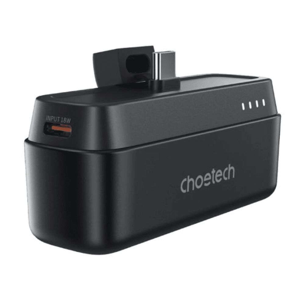 Choetech B740 Power Bank, 5000mAh, 20W Fast Charging, Type-C Port - Black