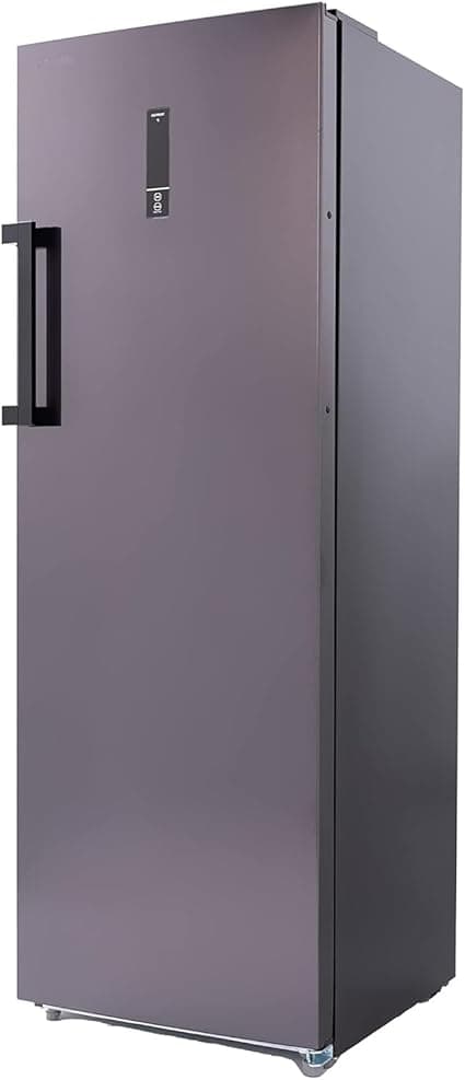 Toshiba Digital No Frost Vertical Freezer, 238 Liters, 7 Drawers, Grey - GR-RU312WE-DMN(37H)