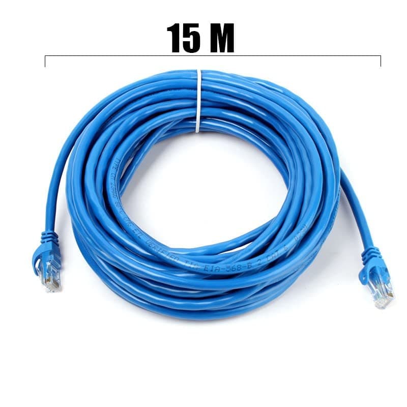 CAT6 Ethernet Network Cable, RJ45 Internet Cable, 15 Meters