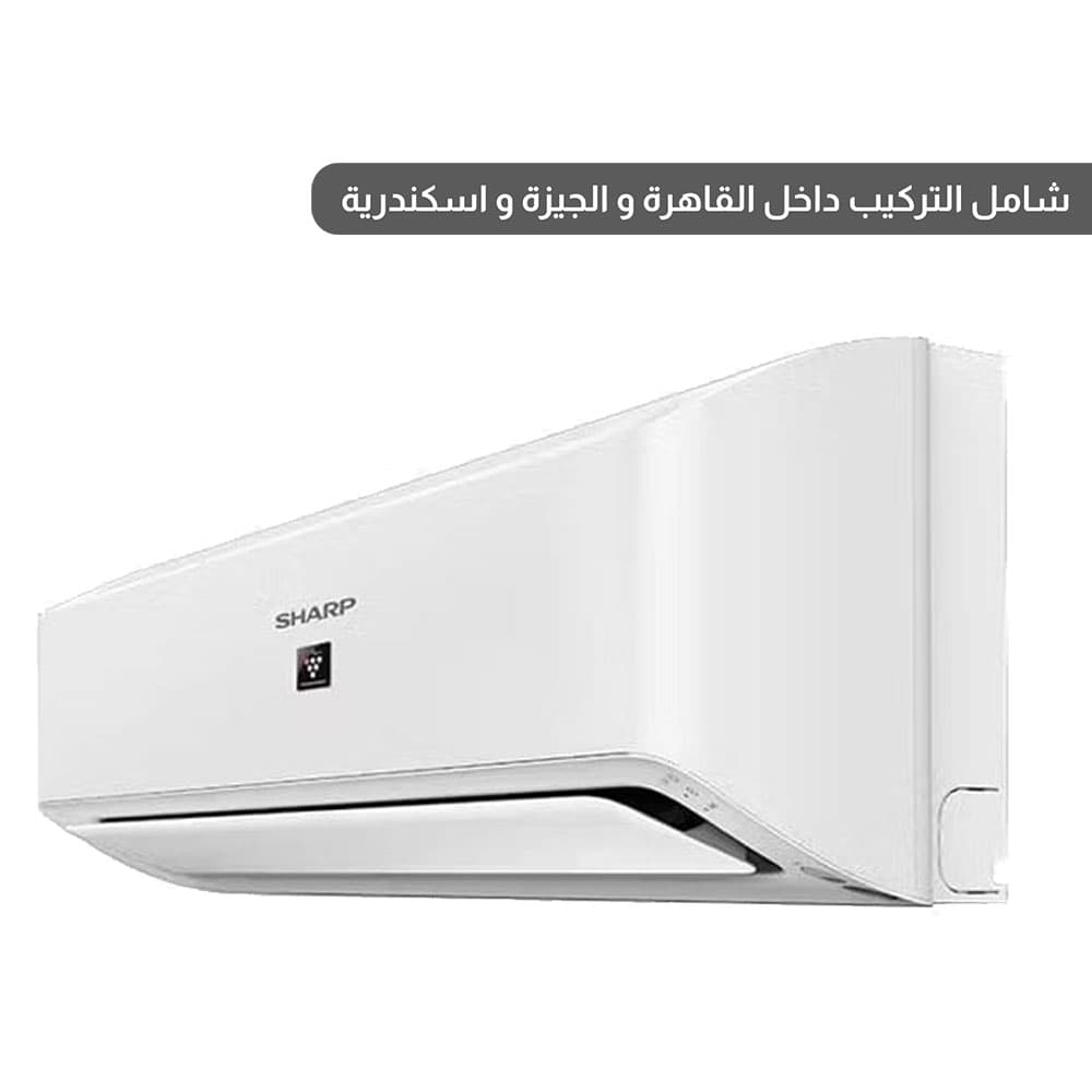 product-Sharp Air Conditioner 1.5 HP Cooling Only Digital Plasma Cluster - White - AH-AP12ZHE