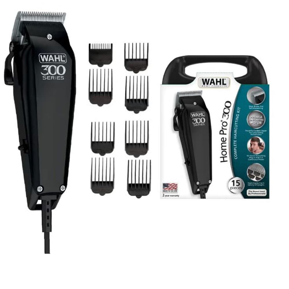 وال هوم برو 300 ماكينة حلاقة  قص شعر متكامل سلكية - 14 قطعة - اسود - 09247-1316