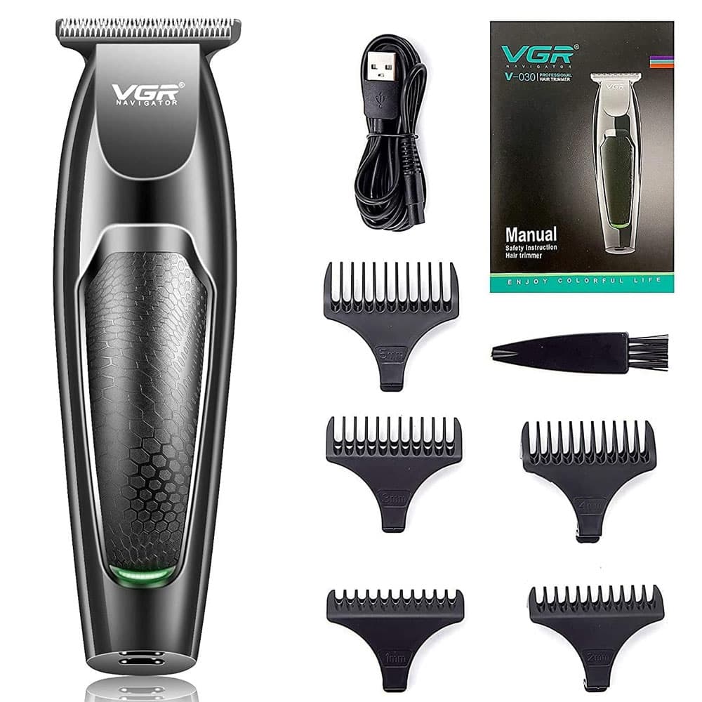 في جي ار ماكينة تهذيب للرجال - اسود - موديل V-030
