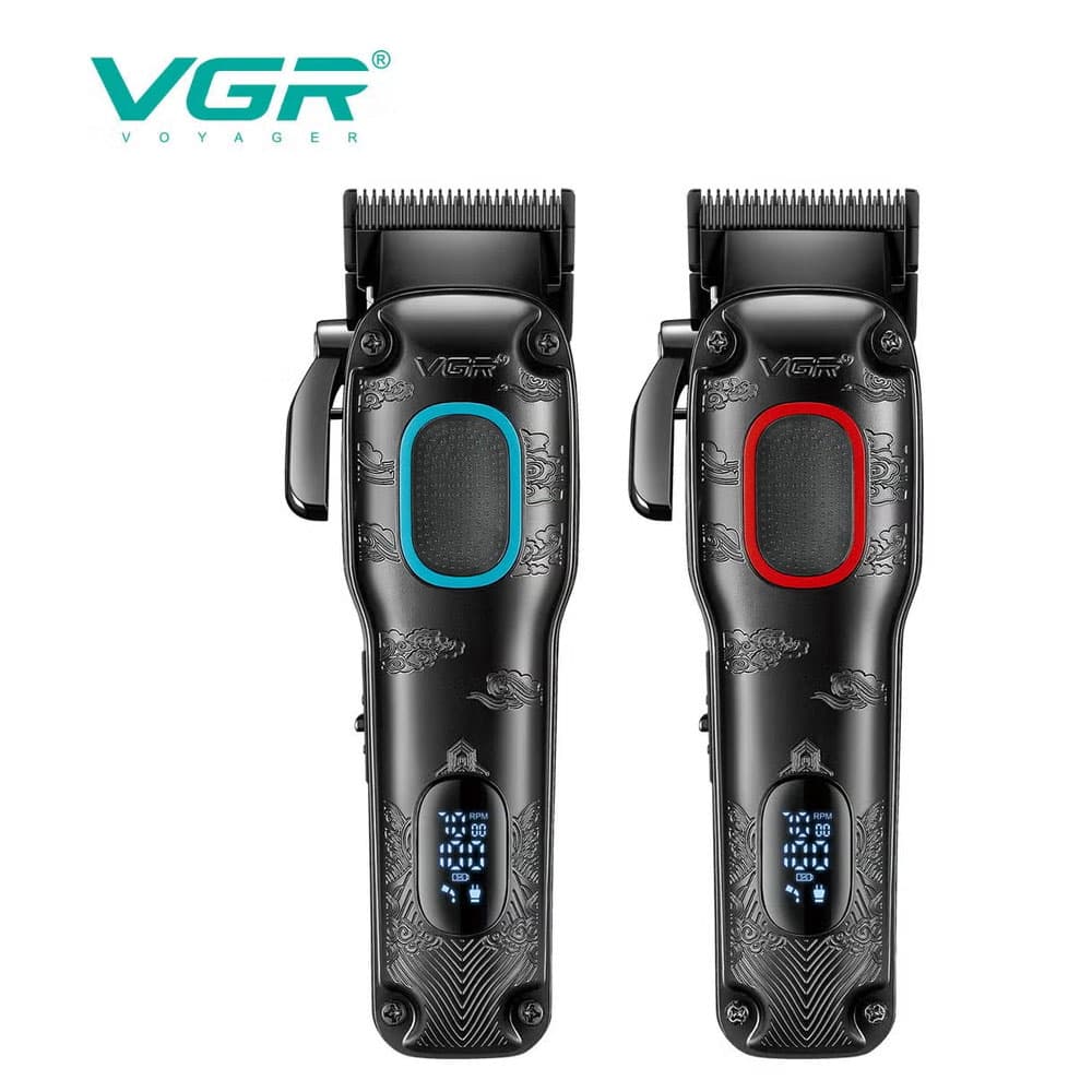 VGR V-016 Hair Clipper Professional with Metal Body for Men - Black 
