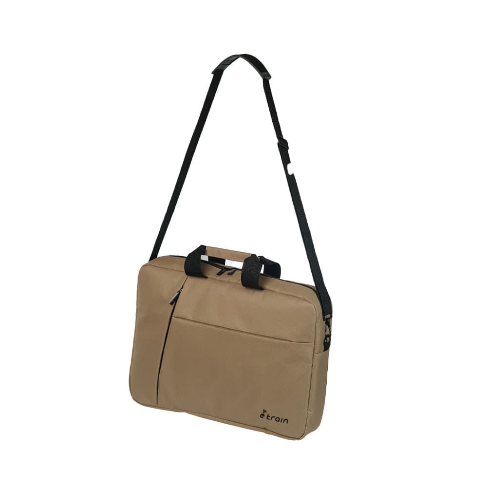 E-train (BG11N) Laptop Messenger Shoulder Bag up to 15.6" - Cafe
