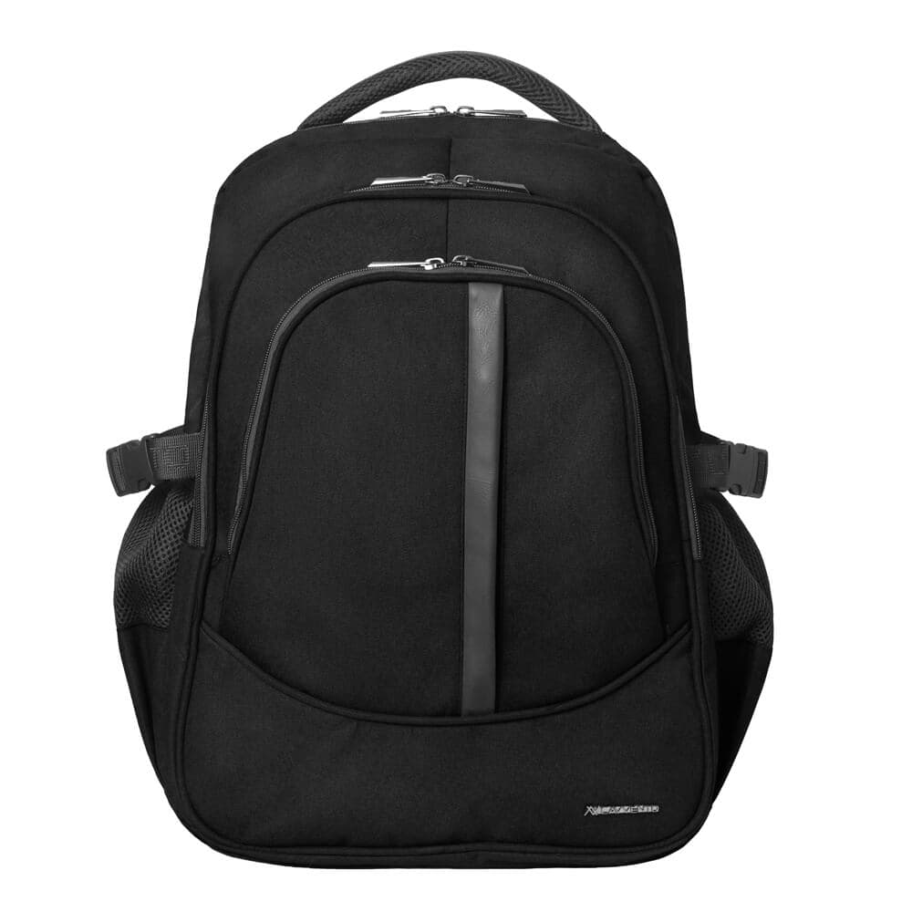 L'AVVENTO BG74B Discovery Backpack fit with Laptops up to 15.6", Material Nylon +PU, - Black