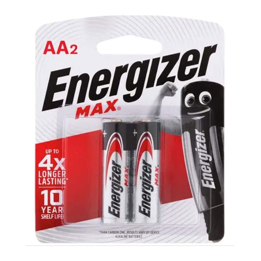 Energizer 2 AA Max Batteries 1.5 Volts E91-BP2
