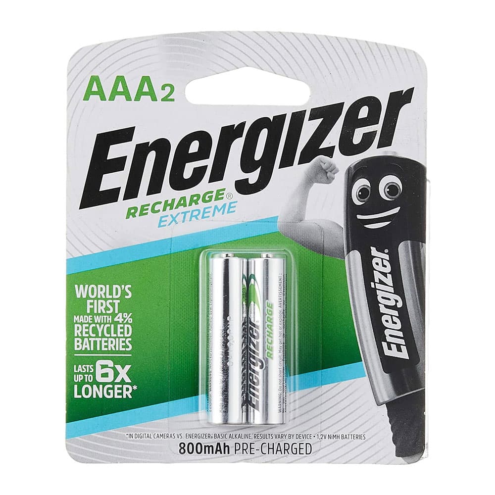 Energizer 2 AAA Rechargeable Batteries - 1.2 Volts