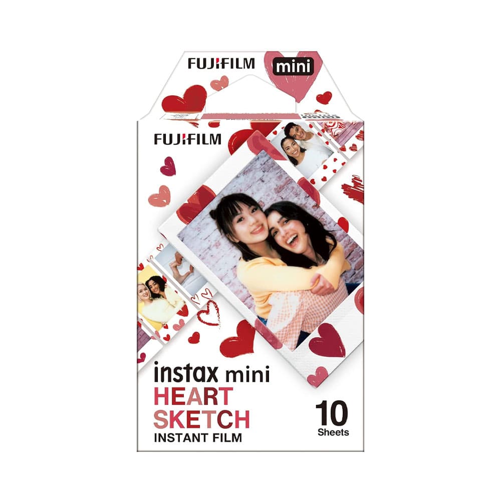 Fujifilm Instax Mini Heart Sketch Film 10 Exposures