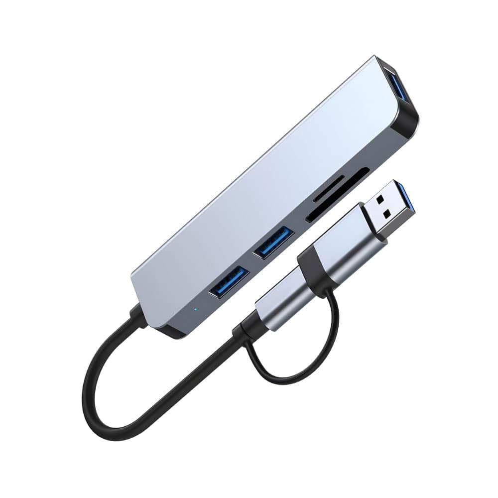 L'avvento (CV567) 5 in 1 Hub from USB/Type-C to 1* USB 3.0 2* USB 2.0, SD Card Reader Micro SD Card Reader