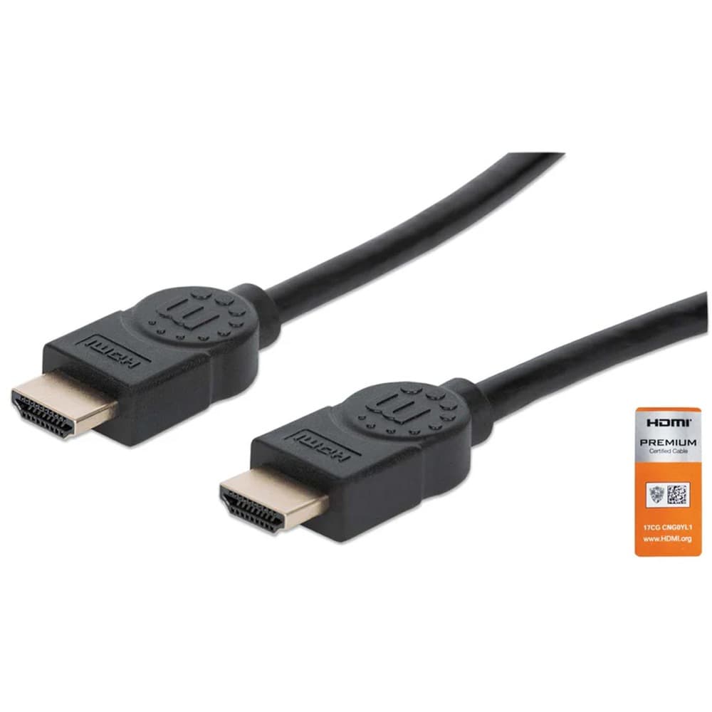 Manhattan 394734 HDMI Male to HDMI Male 4K@60Hz 3m - Black