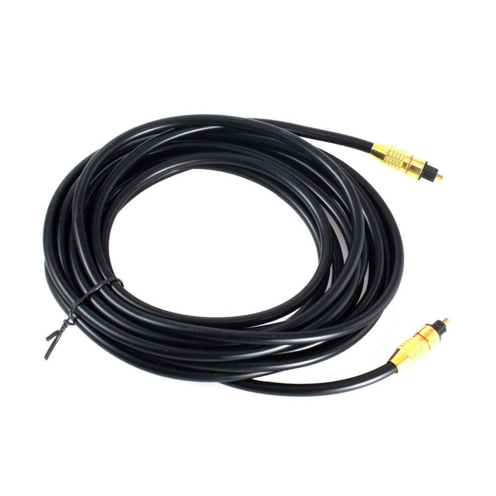 2B (DC556) - Toslink Fiber Optical Cable for Sound - 5M - Black