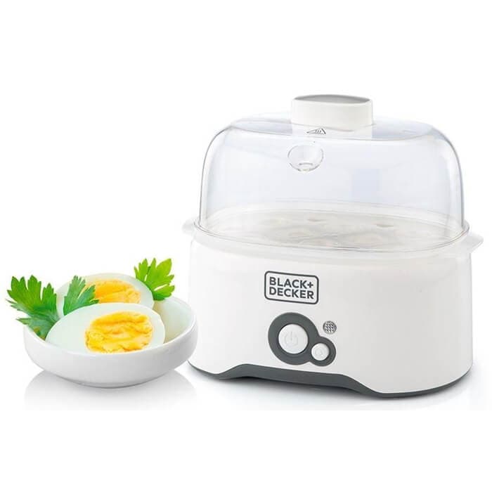 BLACK+DECKER Egg Cooker - 6 Eggs - White - Eg200-B5
