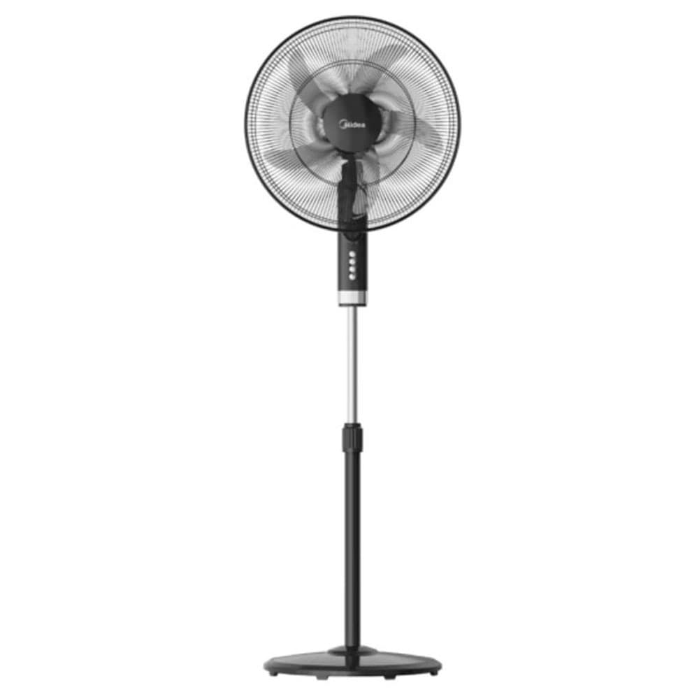 Midea Stand Fan 18 Inch With Remote Control - 3 Speed - 5 Blades -  Black - FS45-25MR-BK
