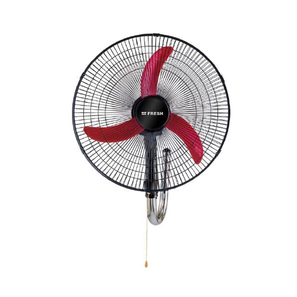 فريش مروحة حائط الشبح 20 بوصة 3 سرعات مع ريموت - اسود*احمر - 8741
