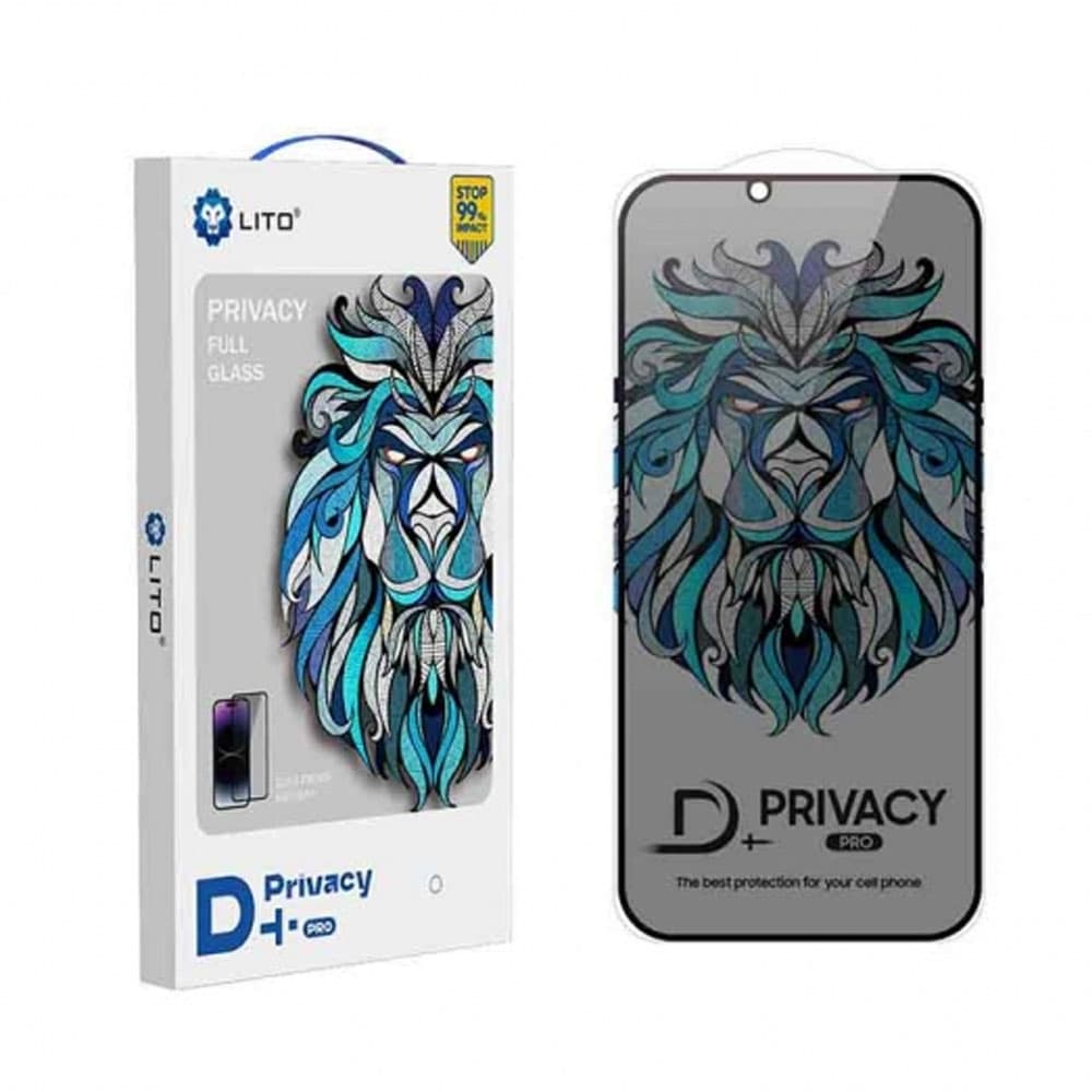 Lito Privacy Screen Protector D+ Clear Tempered Glass For iPhone 16 Pro Max