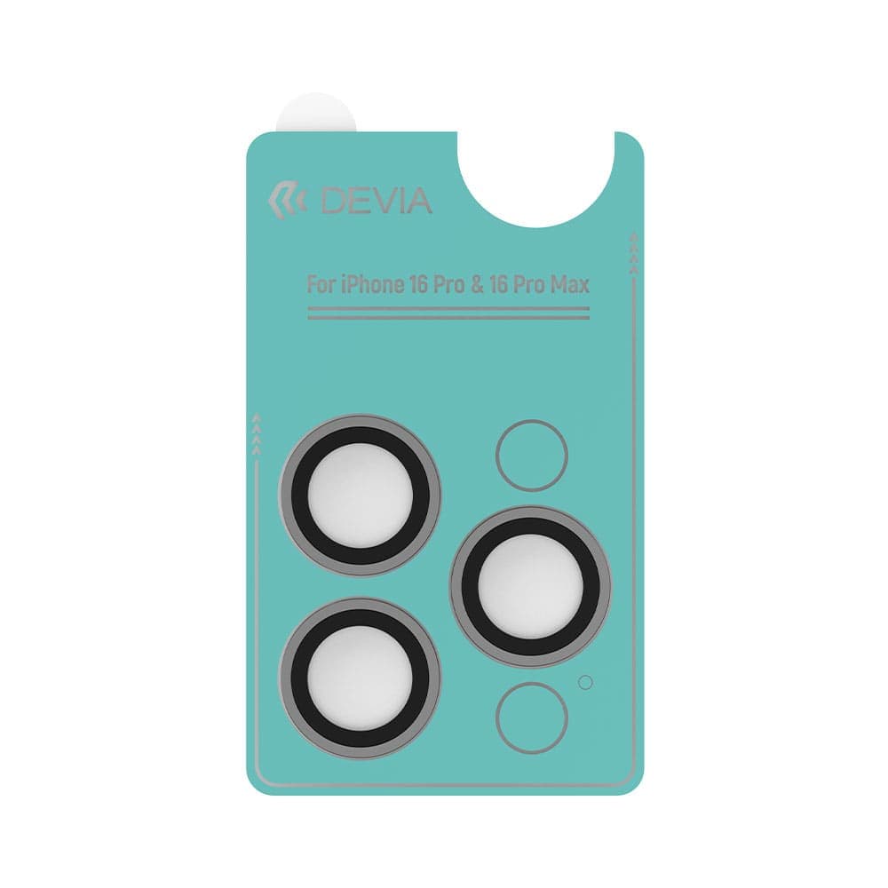 Devia Peak Series Lens Protector (3PCS) For iPhone16 Pro &amp; 16 Pro Max - Titanium Gray