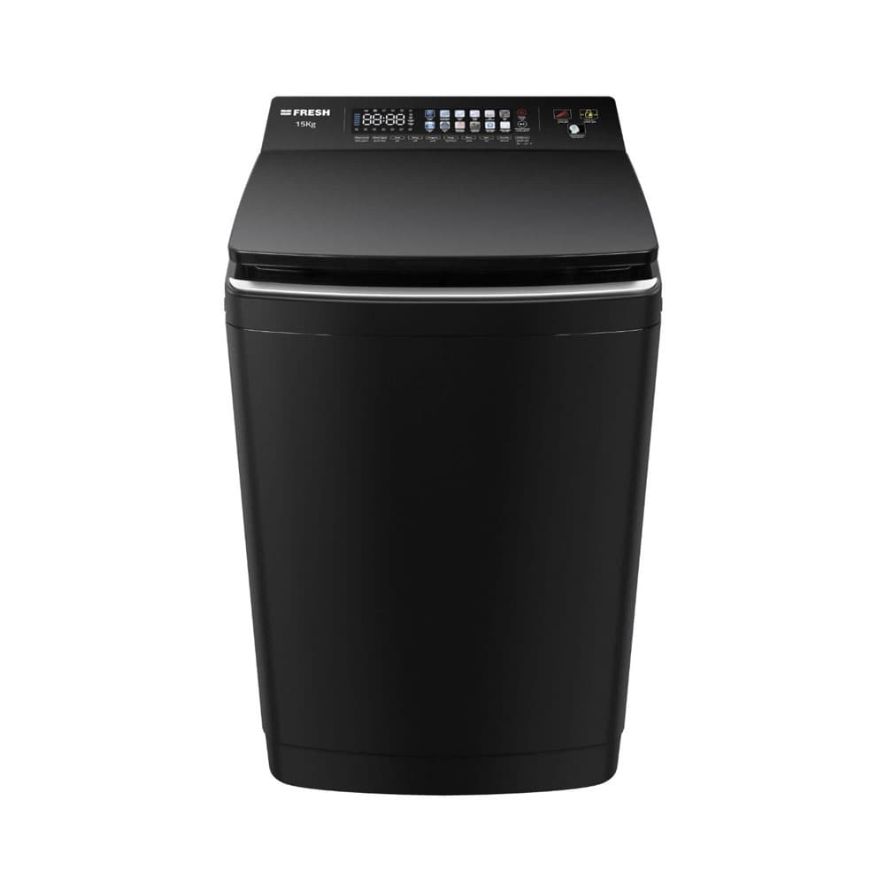 Fresh Washing Machine 15Kg Top Loading Automatic Panorama - Black - 7495