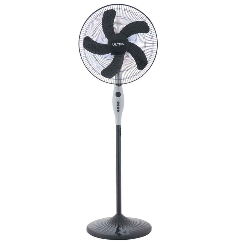 Ultra Stand Fan 18 Inch - 5 Blades 3 Speeds - 80 Watt - Black*Grey - UFS18E2