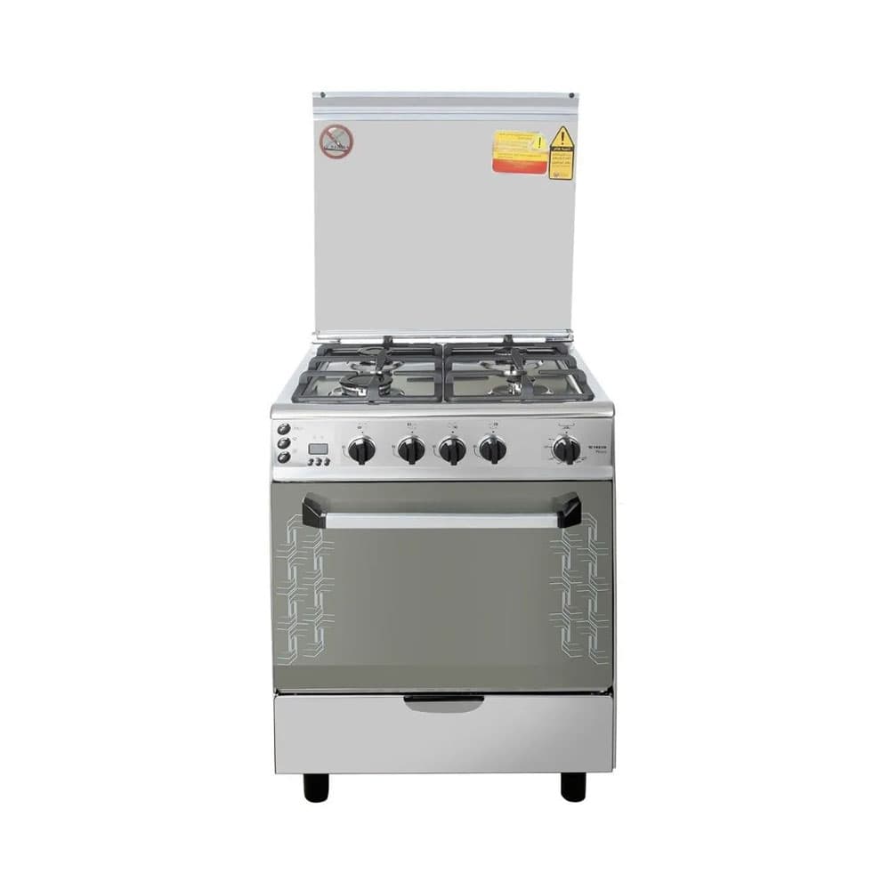 Fresh Gas Cooker Plaza Full safety 4 Burners 60 CM - Stainless Steel - 3440