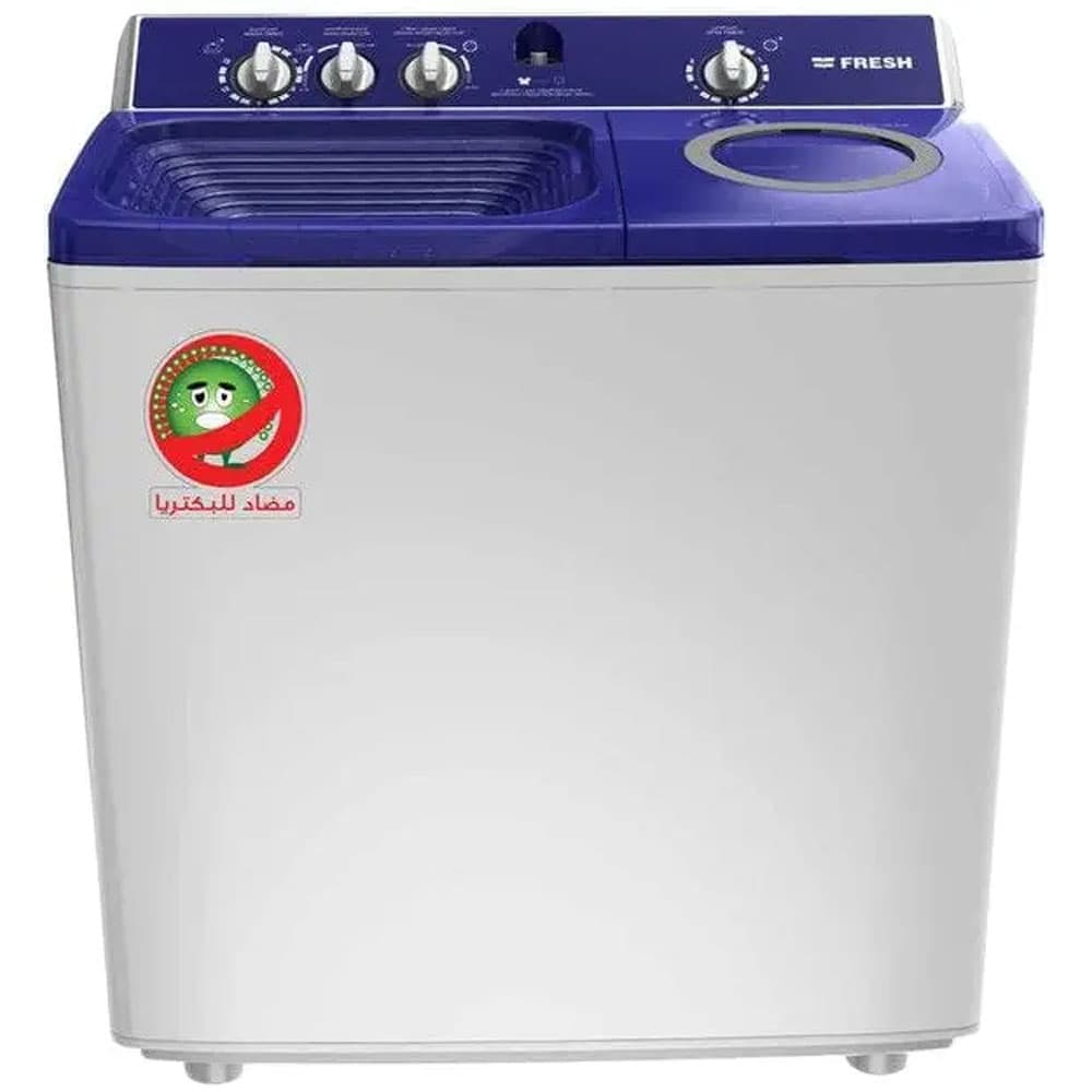 Fresh Washing Machine 14 Kg - Half Automatic - Top Loading 1350 RPM - White - FWT14000PD-11855